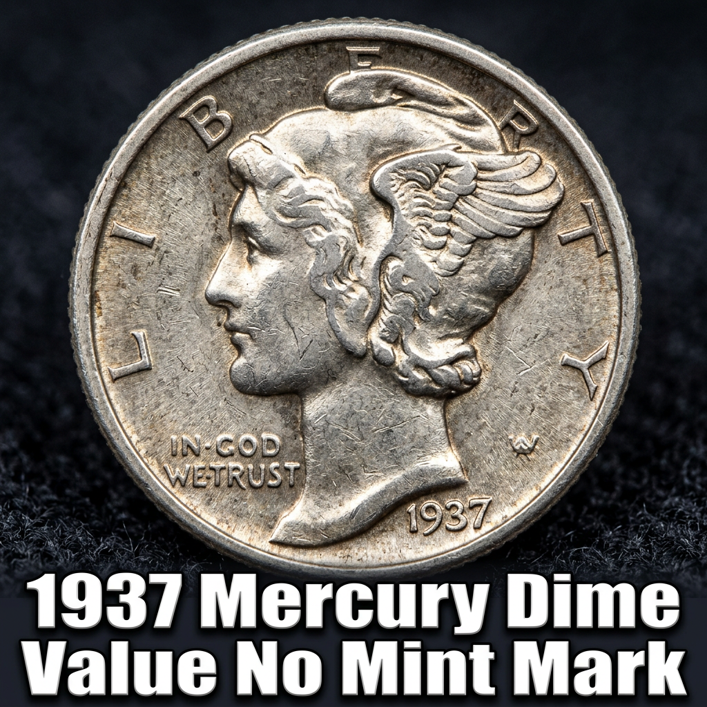 How Much is a 1937 Mercury Dime With No Mint Mark Worth Today