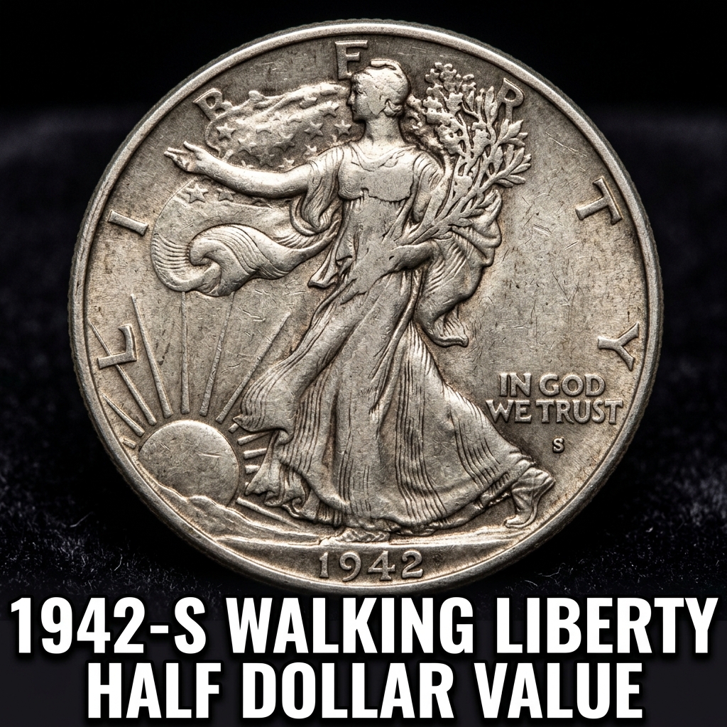 How Much is a 1942 S Walking Liberty Half Dollar Worth Today