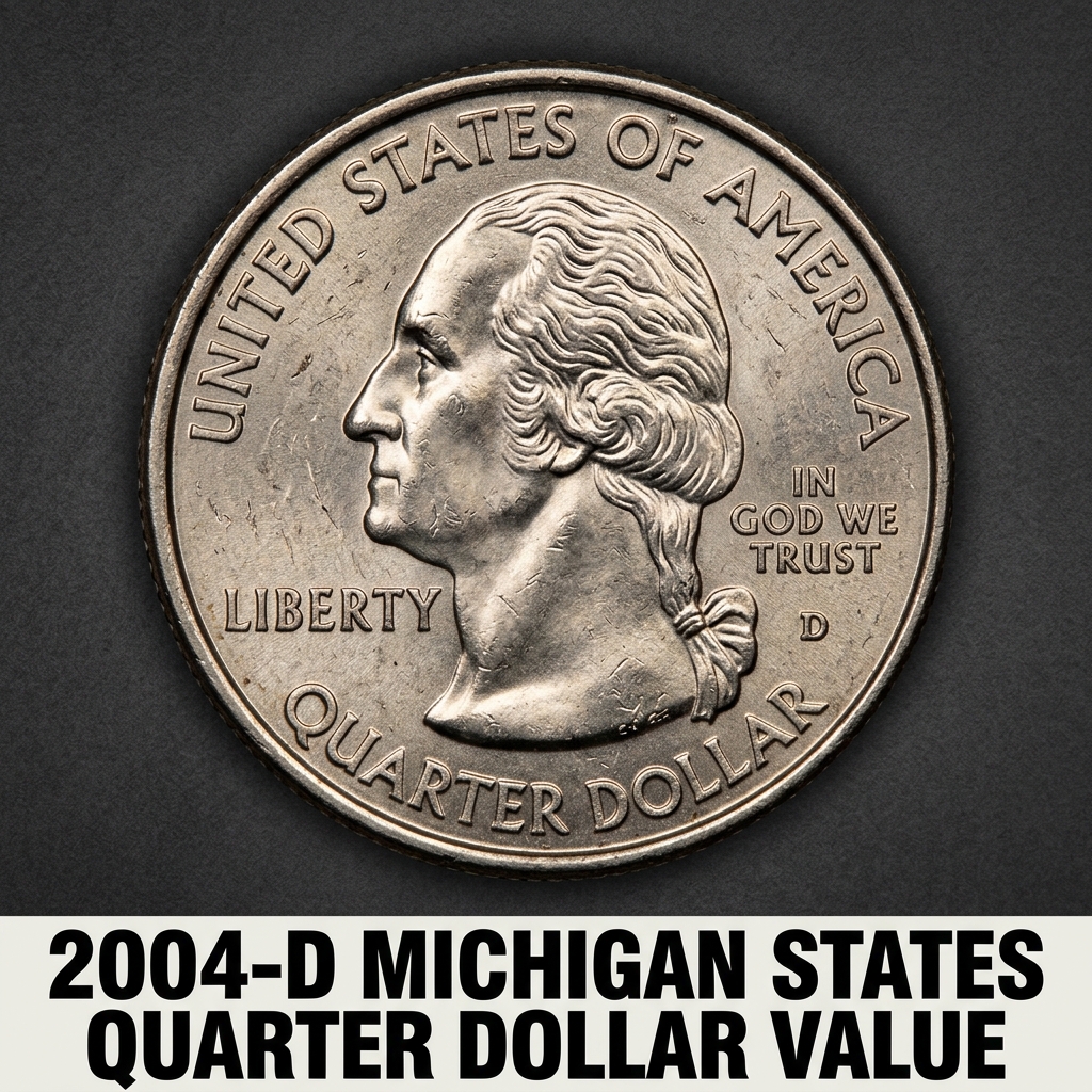 How Much Is a 2004 D Michigan State Quarter Worth Today
