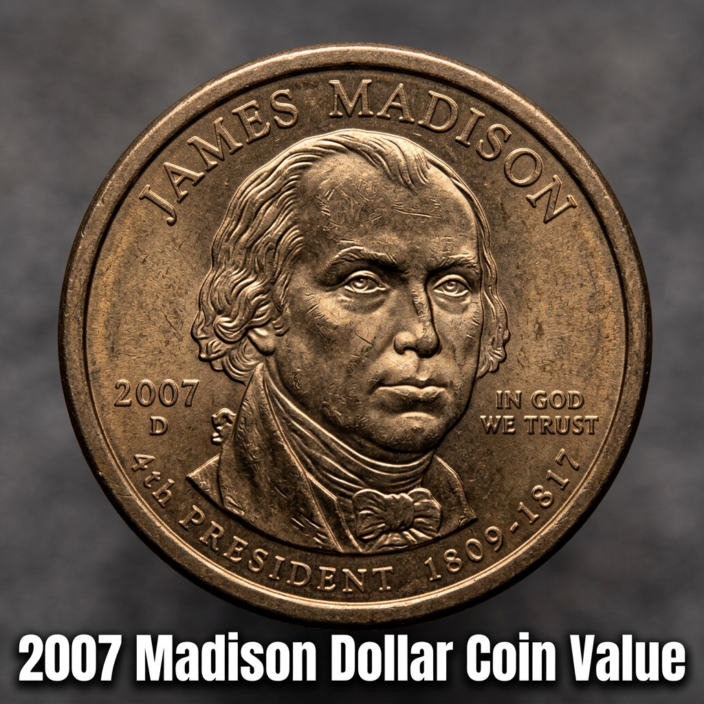 How Much Is a 2007 James Madison Dollar Coin Worth Today