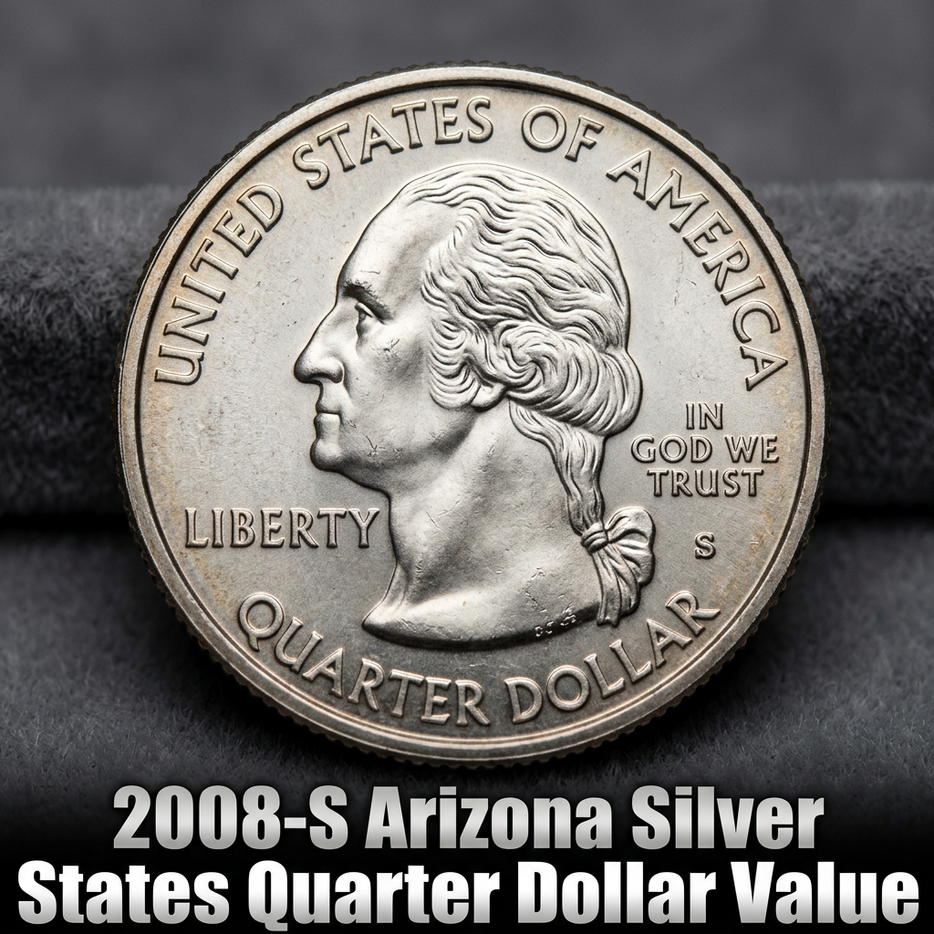 How Much is a 2008 S Arizona Silver Quarter Worth Today