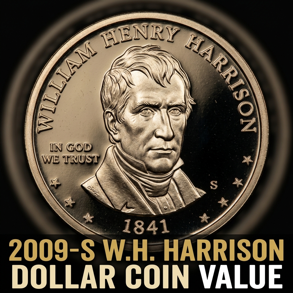 How Much is a 2009 S William Henry Harrison Dollar Worth Today