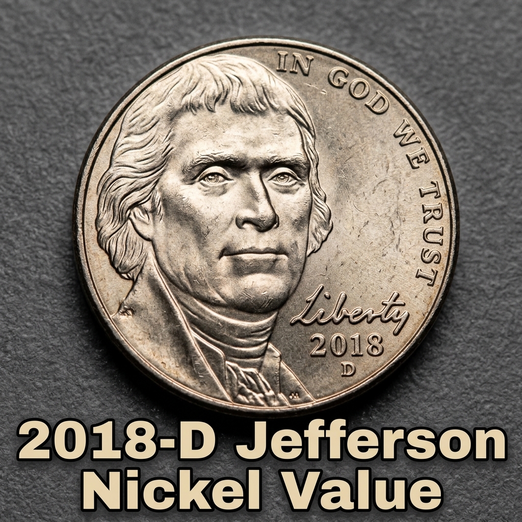 How Much is a 2018 D Jefferson Nickel Worth Today