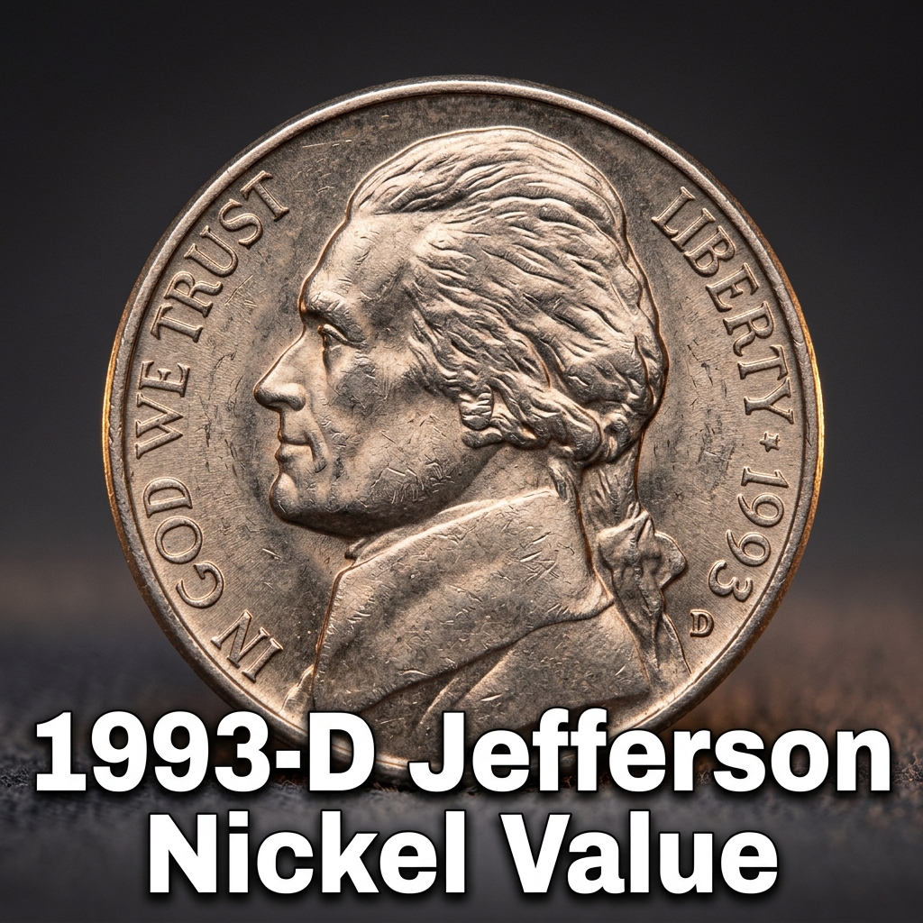 How Much is an 1993 D Jefferson Nickel Worth Today