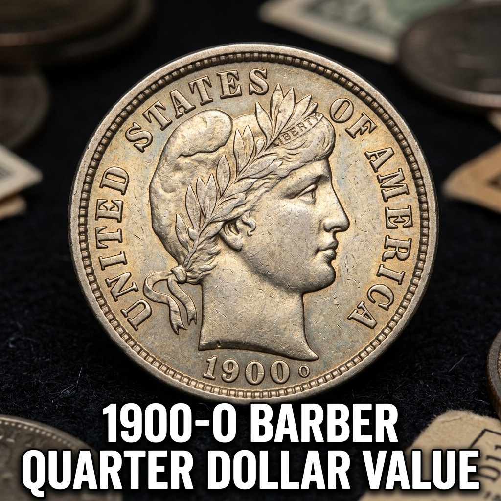 How Much Is Your 1900-O Barber Quarter Worth Today