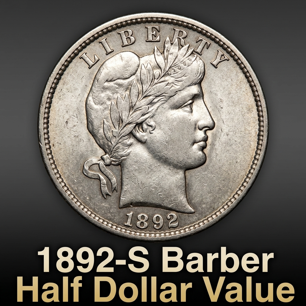 Value of the 1892-S Barber Half Dollar and Grading Guide