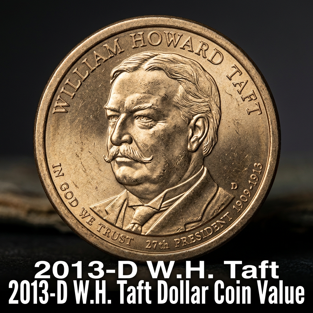 What is the 2013 D William Howard Taft Dollar Worth and Coin Valuation Guide